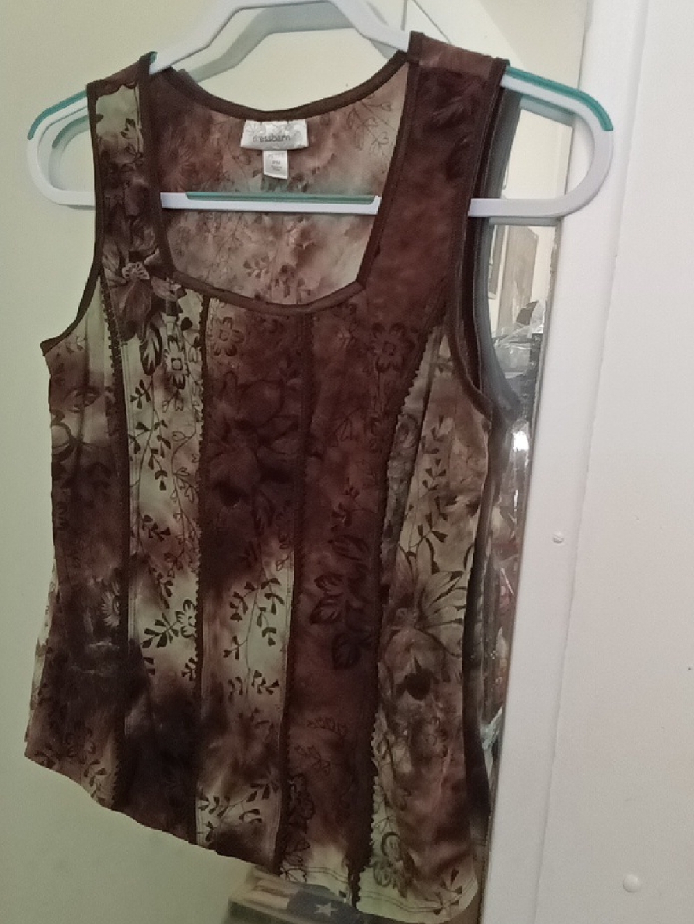 Women's Tie Dye Whimsical Floral Top